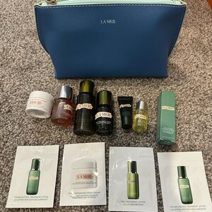 La Mer Skincare Trio with Gold and Black Accents